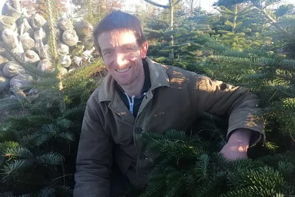 Pierrick dans sa sapinière de Valdallière